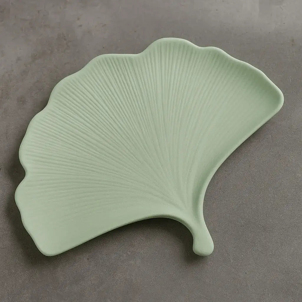 Ginkgoblatt Schmuckablage – Detailansicht der Blattform