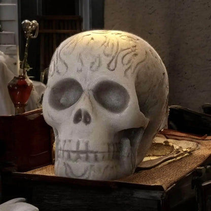 Gothic Totenkopf Dekofigur von SteinKunstWerk für stilvolle Wohnatmosphäre und bewusste Momente