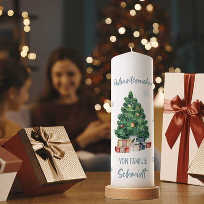 Gepersonaliseerde adventskaars ‘Adventszauber’ – met naam