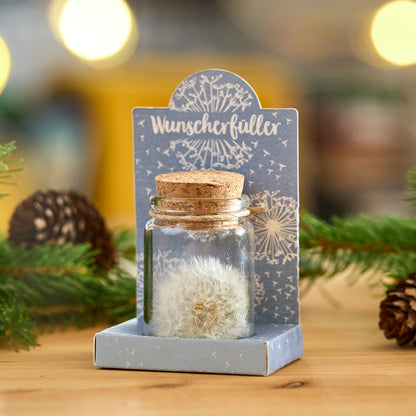 Wunscherfüller: Pusteblume im Glas – Geschenk mit Wunsch – weitere Produktansicht 7 von 8
