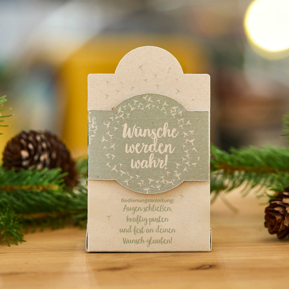 Wunscherfüller: Pusteblume im Glas – Geschenk mit Wunsch – weitere Produktansicht 4 von 8