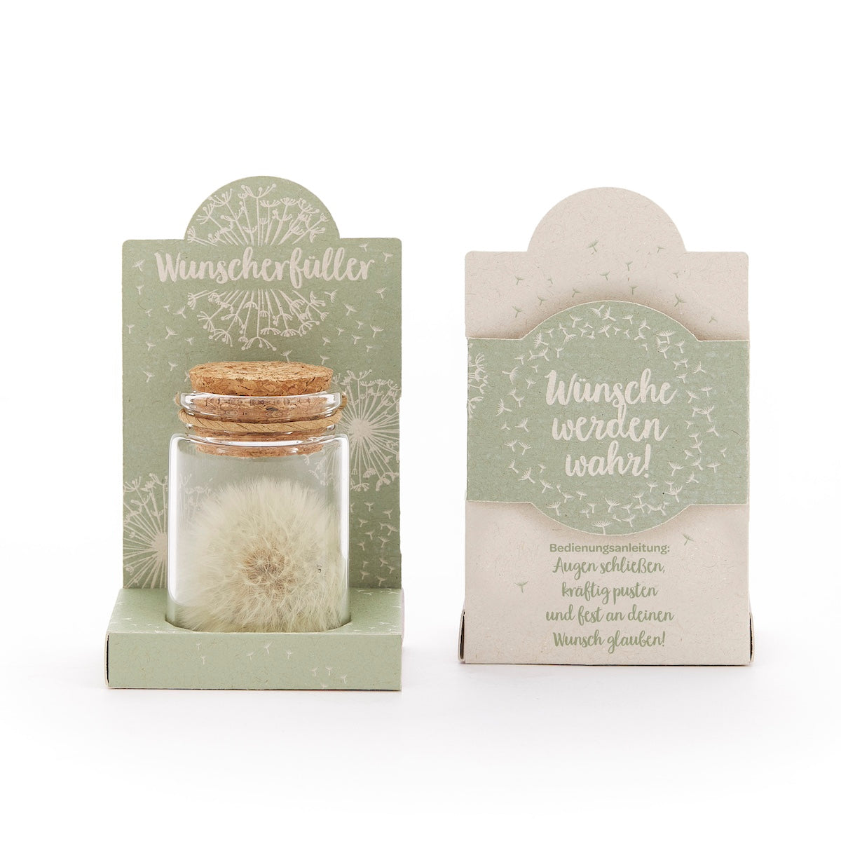 Wunscherfüller: Pusteblume im Glas – Geschenk mit Wunsch – weitere Produktansicht 5 von 8