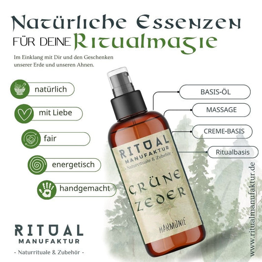 Grüne Zeder Raumspray mit naturreinem Zedernduft