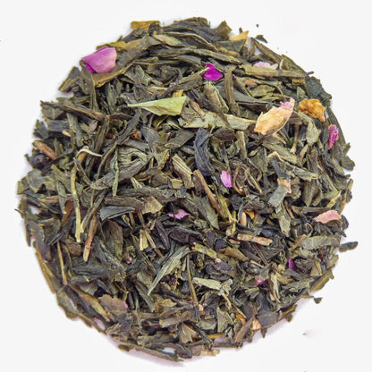 Grüner Earl Grey – weitere Produktansicht mit Darjeeling und Bergamotte