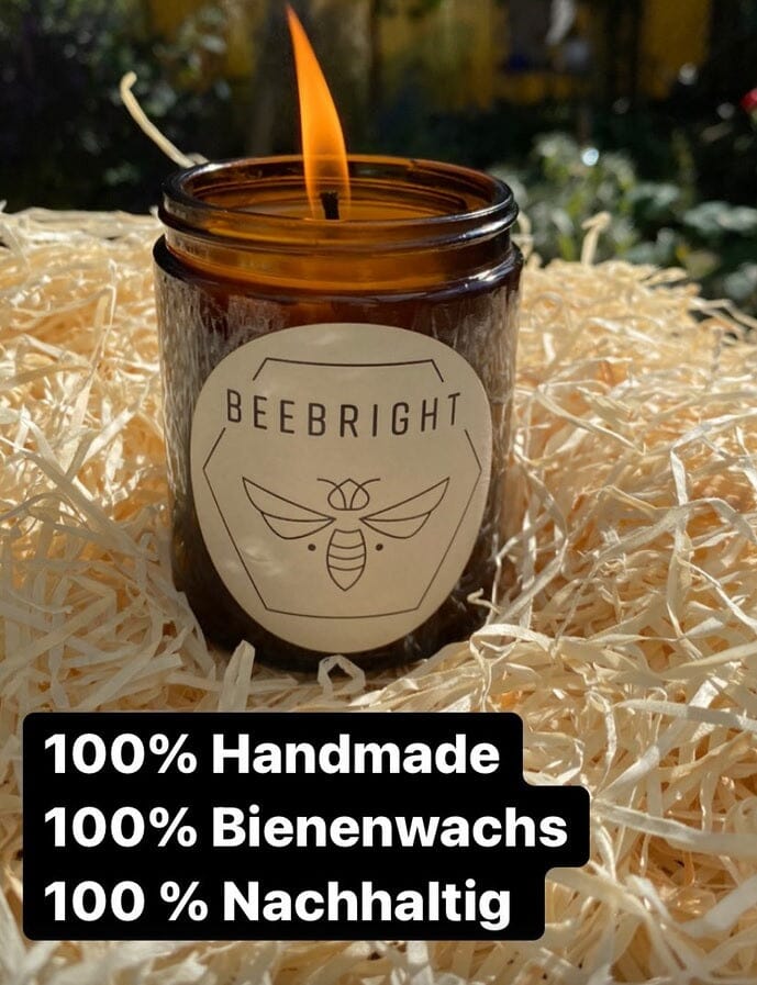 Bienenwachskerze handgemacht – natürliche Duftkerze für ruhige Momente