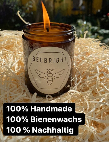Bienenwachskerze handgemacht – natürliche Duftkerze für ruhige Momente