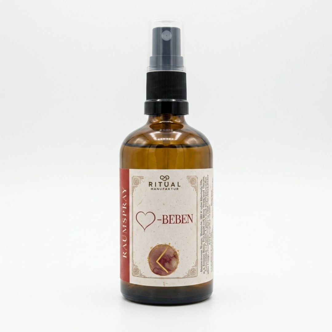 Herzbeben ruimte- en auraspray van Ritualmanufaktur
