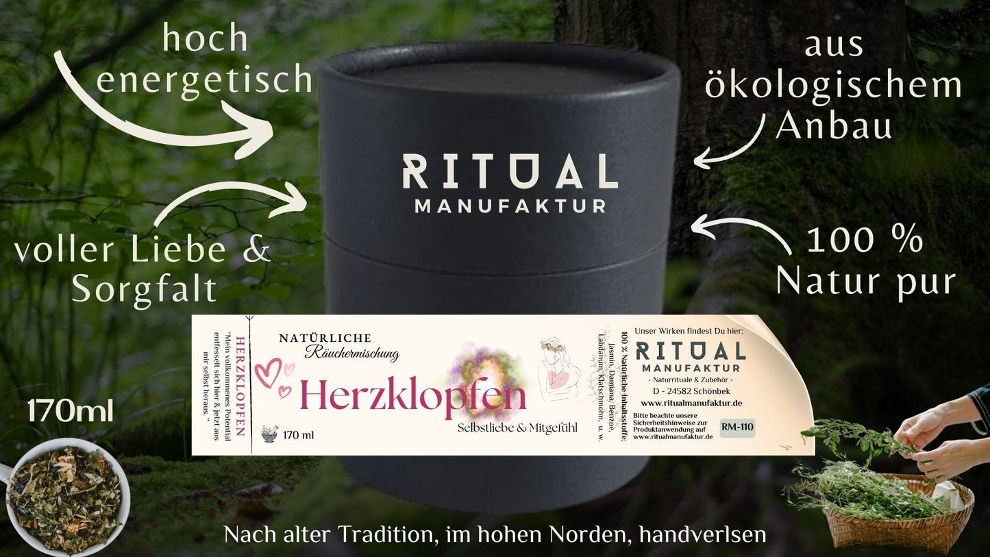 Herzklopfen Räuchermischung für Selbstliebe und Mitgefühl