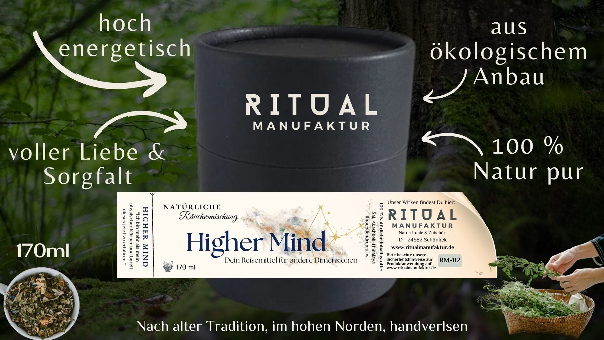 Higher Mind Räuchermischung für Meditation und innere Reisen