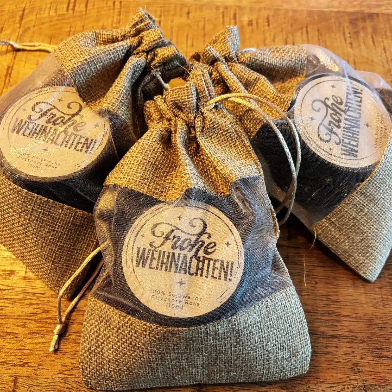 Dekorvarianten für das Duftkerzen-Geschenkset