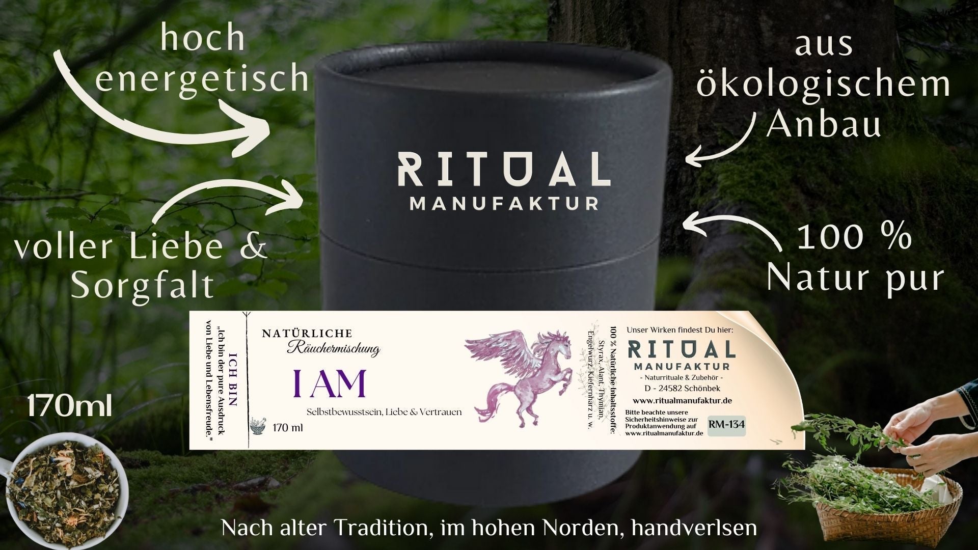 I AM Räuchermischung für Selbstvertrauen und Achtsamkeit