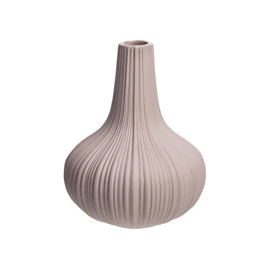 Tranquillo Vase VINTAGE Rosé aus Steingut, Ø 9,6 cm, fein strukturiert