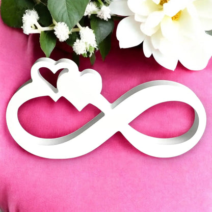 Infinity-Deko mit Herz – Symbol unendlicher Liebe im modernen Design - by SteinKunstWerk | HE aus nachhaltiger Herstellung