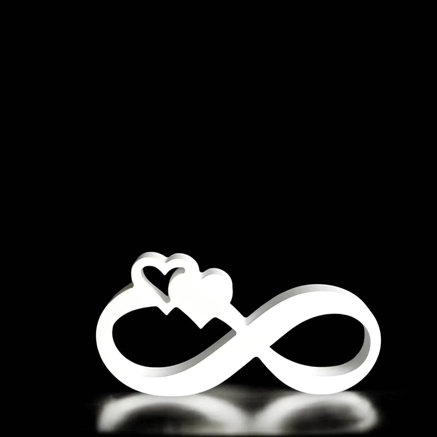 Infinity-Deko mit Herz – Symbol unendlicher Liebe im modernen Design - by SteinKunstWerk | HE aus nachhaltiger Herstellung