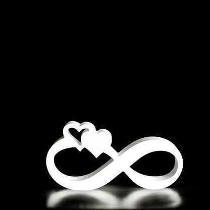 Infinity-Deko mit Herz – Symbol unendlicher Liebe im modernen Design - by SteinKunstWerk | HE aus nachhaltiger Herstellung