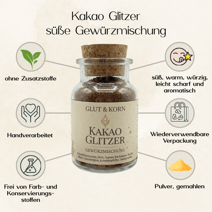 Kakao Glitzer Gewürzmischung – Zutaten und Verwendung