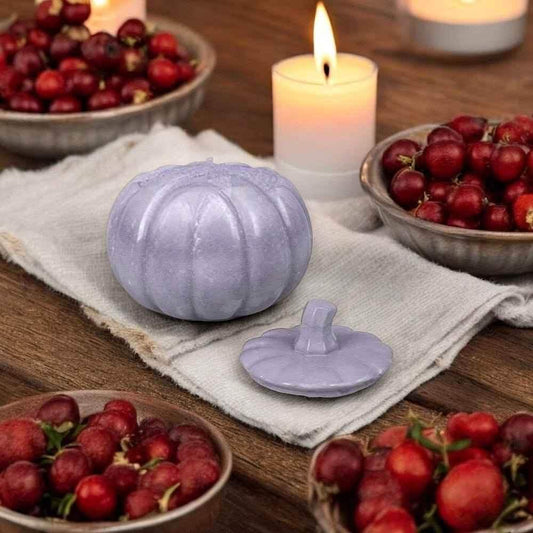 Handgemaakt pompoendoosje van SteinKunstWerk voor herfst en Halloween