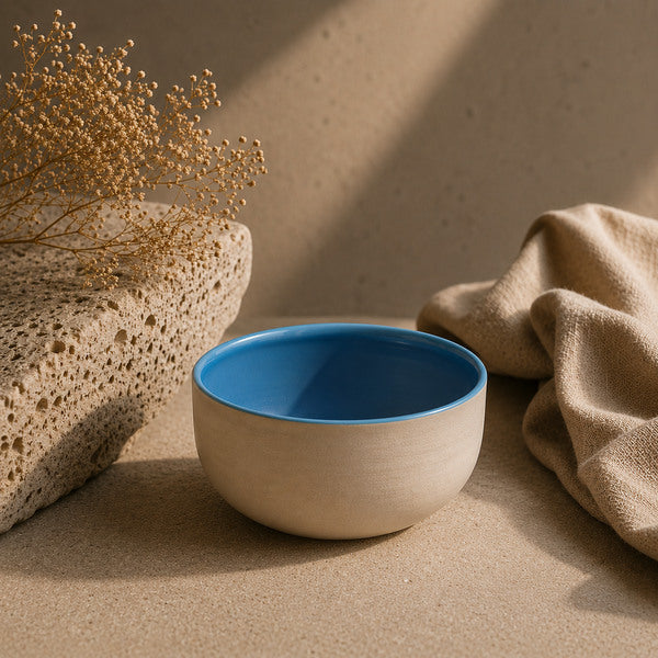 KUMO Cappuccino Tasse Blau als Teil des Coffee Balance Sets