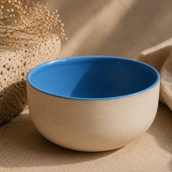 Handgemachte blaue KUMO Cappuccino Tasse für Coffee Corner