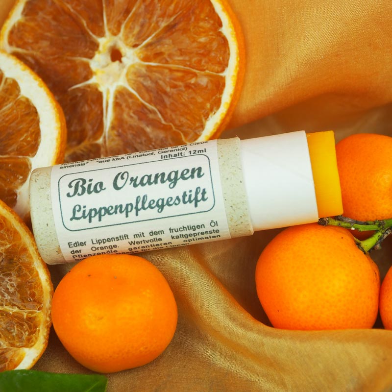 Bio-Orange Lippenbalm – natürliche Lippenpflege