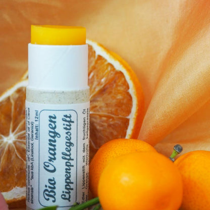 Bio-Orange Lippenbalm 12 ml – Detailansicht der Lippenpflege