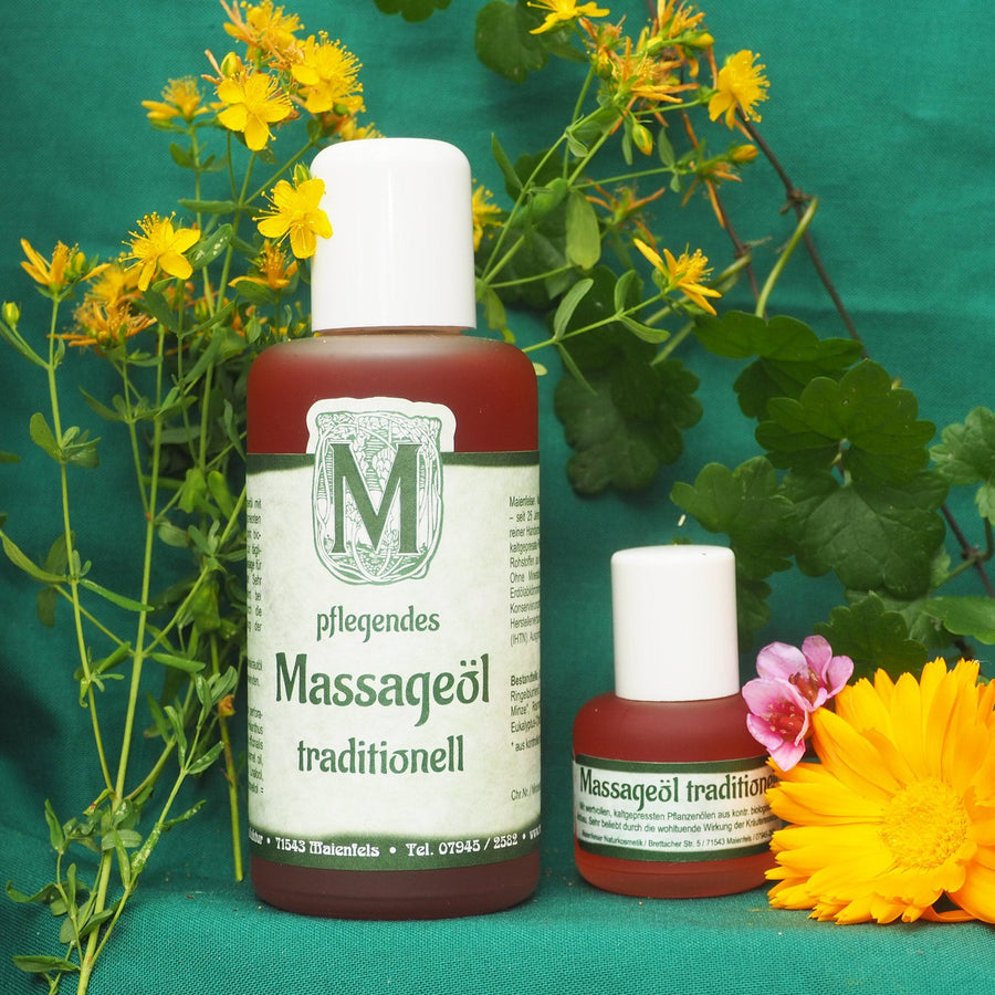 Traditionelles Massageöl von Maienfelser Naturkosmetik