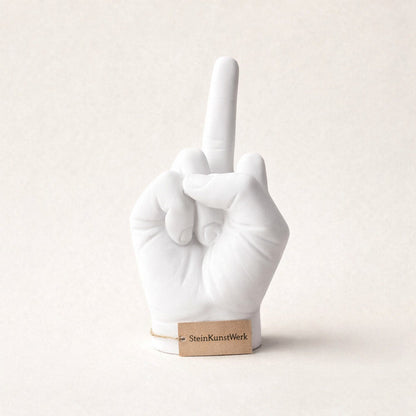 Statement-decofiguur met humor als handgemaakt cadeau voor kantoor en thuis