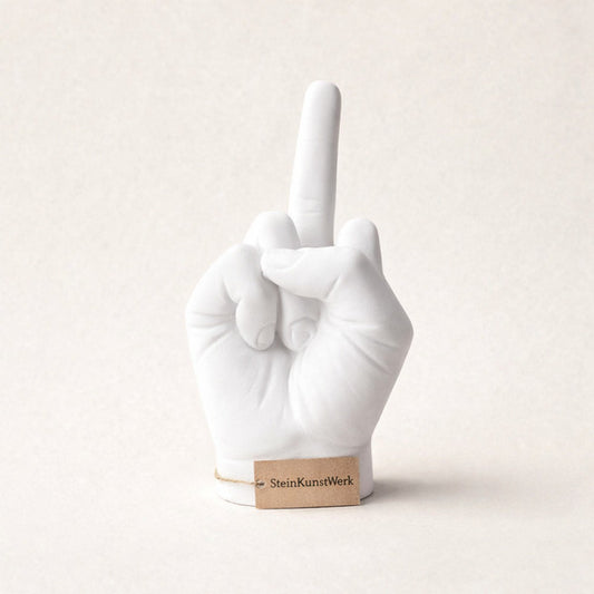 Statement-decofiguur met humor als handgemaakt cadeau voor kantoor en thuis