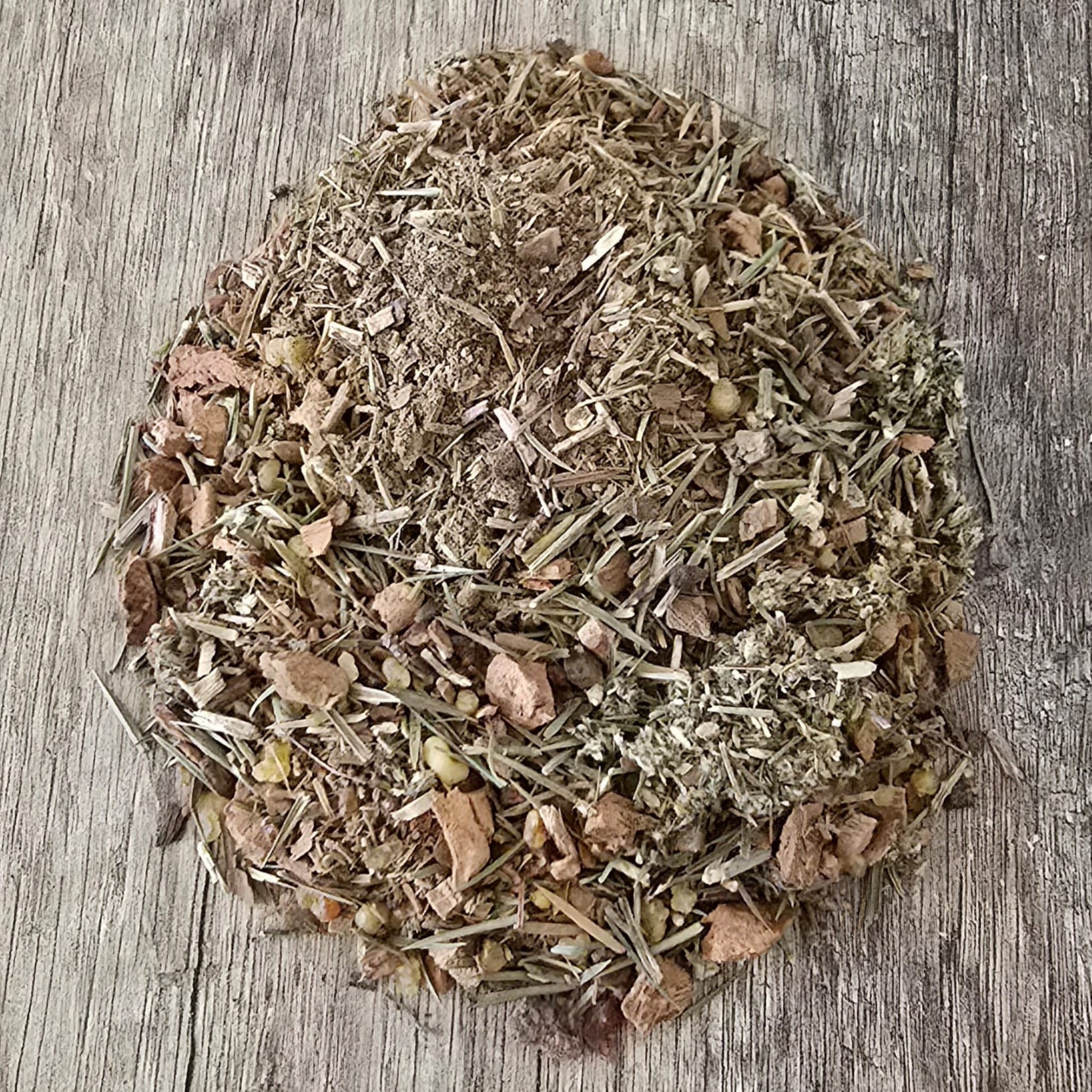 Naturzauber Räuchermischung – Detailaufnahme der Kräutermischung