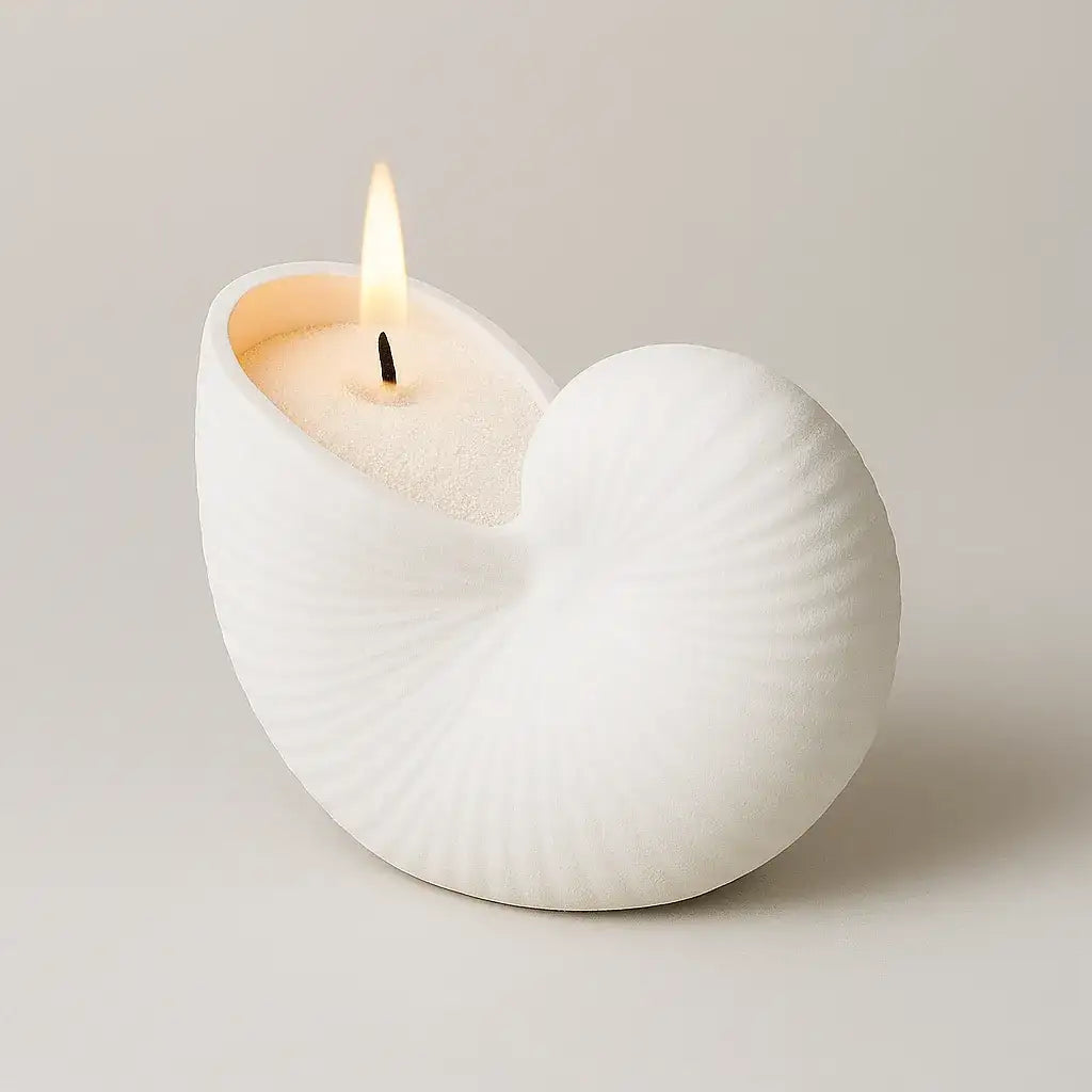 Handgemachte Nautilusmuschel als kleine Geschenkidee für Meerliebhaber