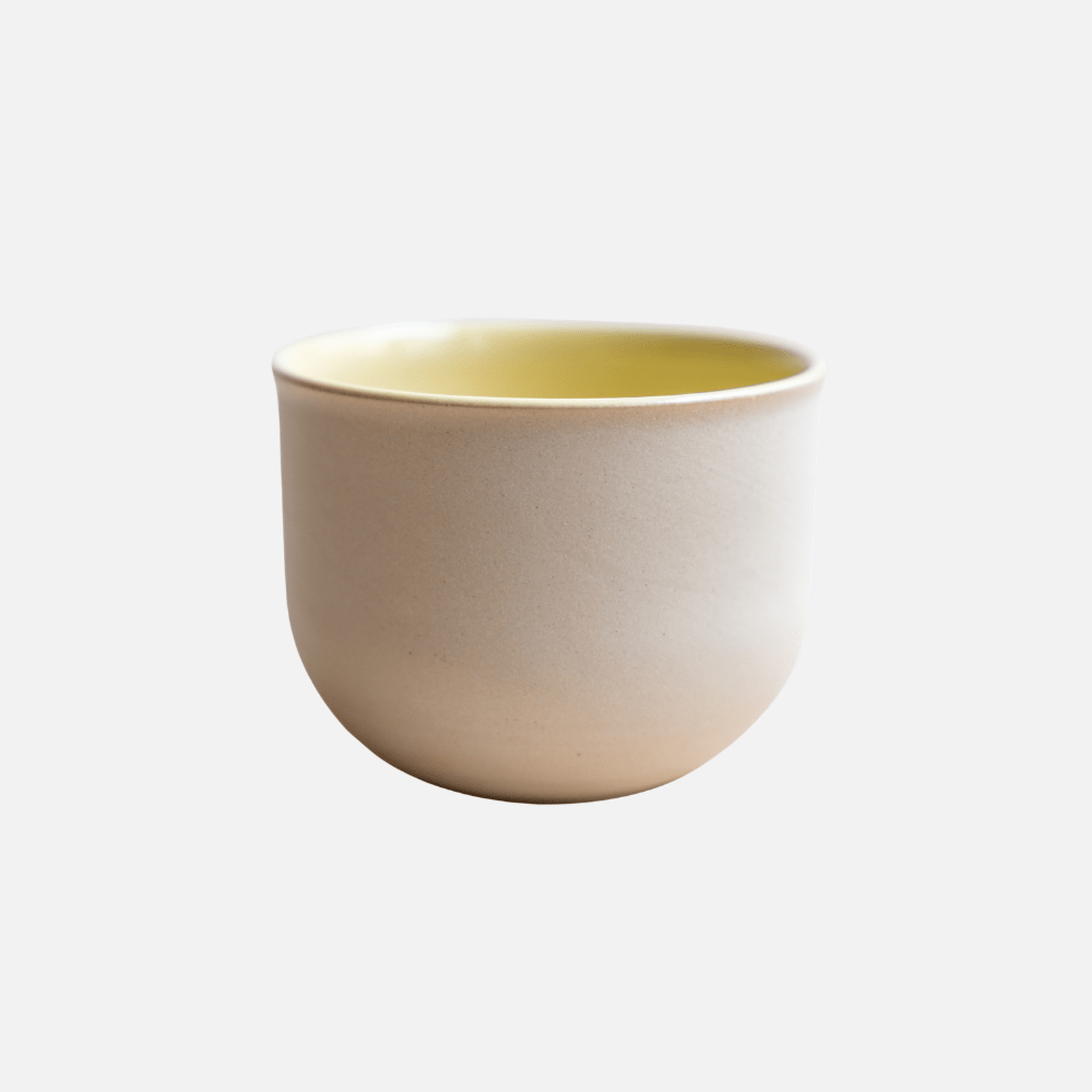 OCHA Gelb handgemachte Teetasse für Tee Matcha und helle Japandi Genussmomente