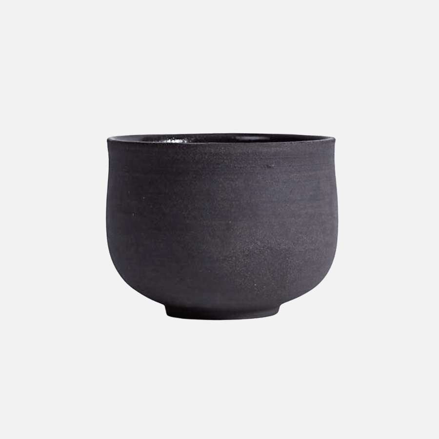 Mura Mura OCHA Teetasse Grau-Schwarz aus handgemachter Keramik