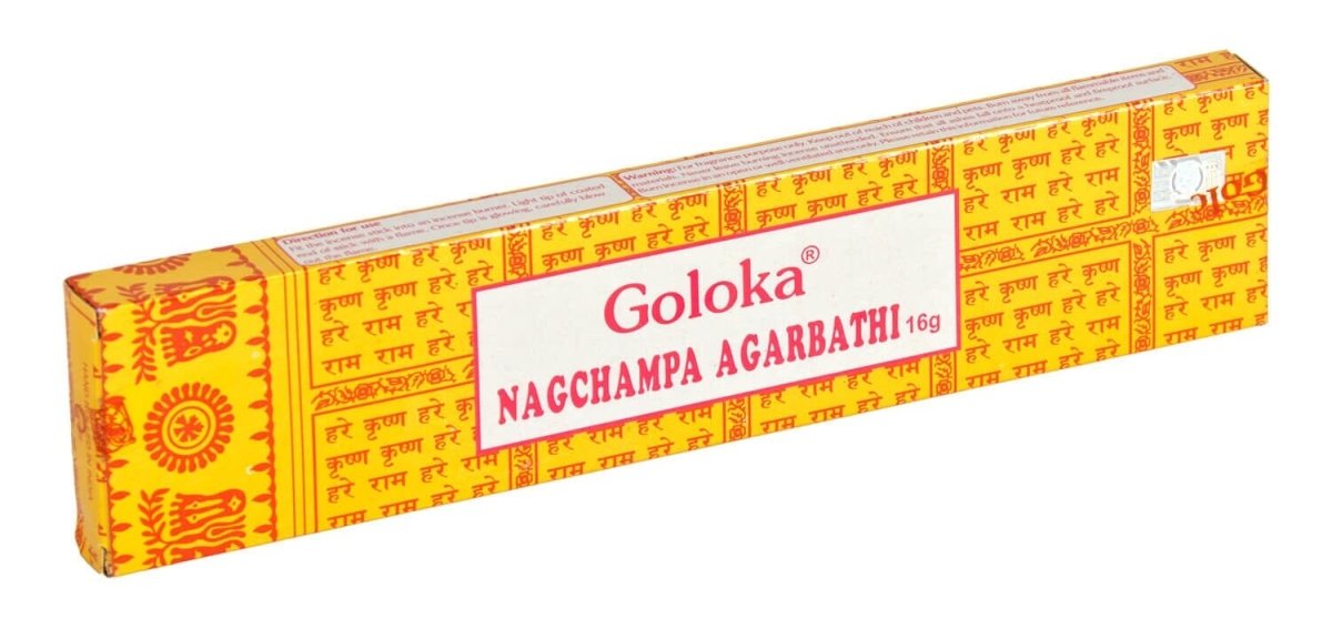 Nag Champa Gold Räucherstäbchen 16 g mit würzig-holzigem Duft