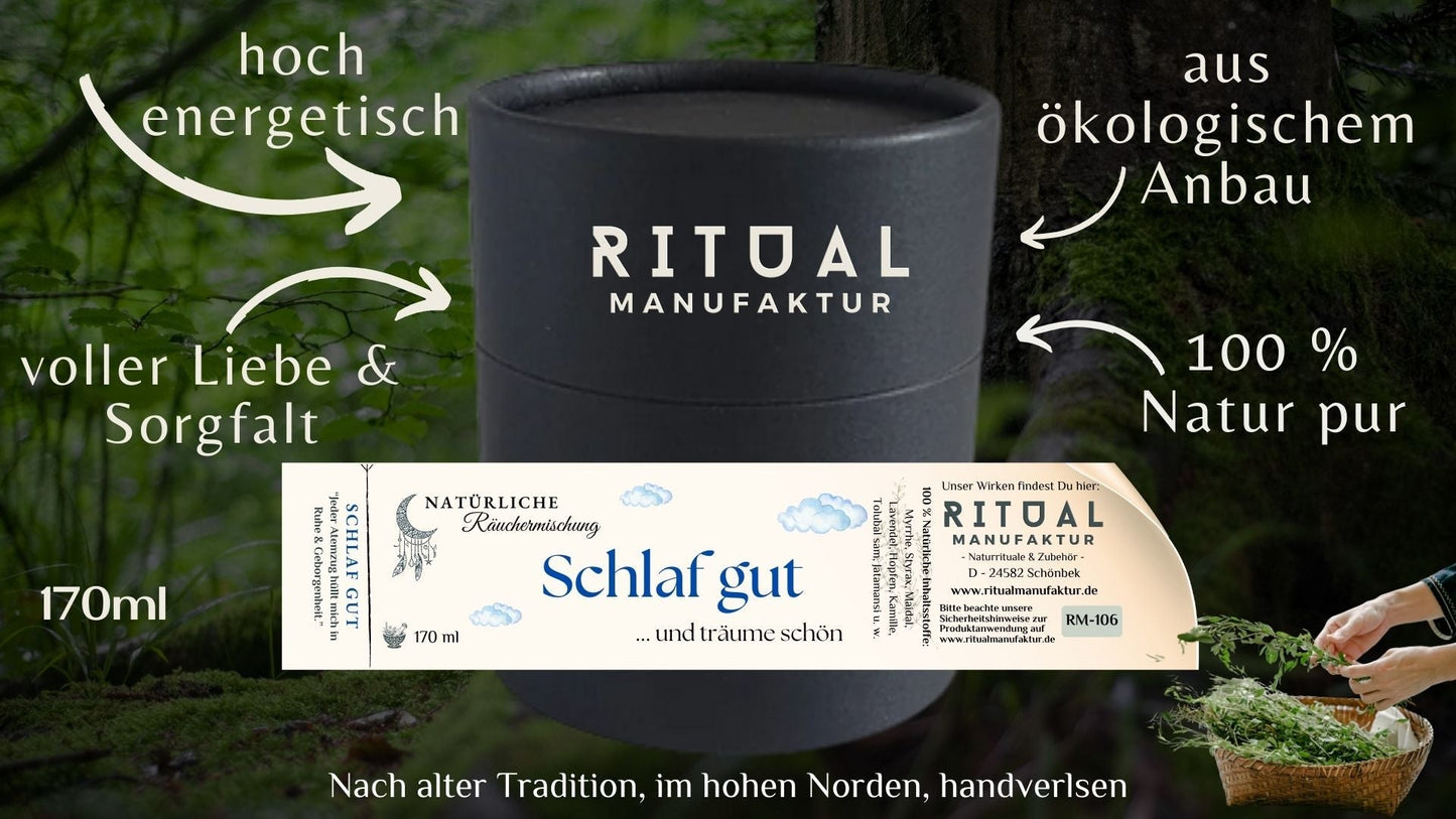 Warm-krautige Schlaf gut Räuchermischung