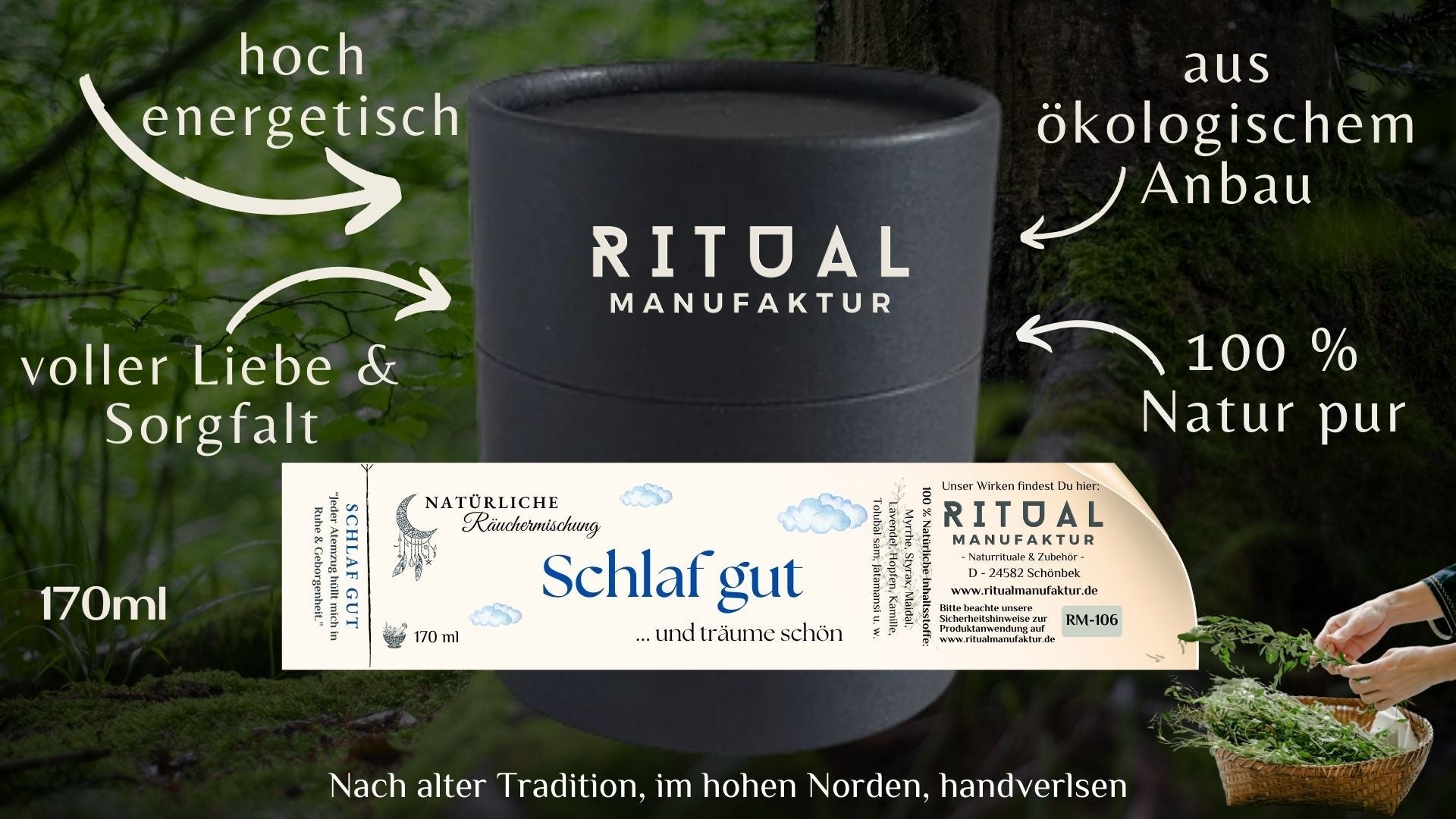 Warm-krautige Schlaf gut Räuchermischung