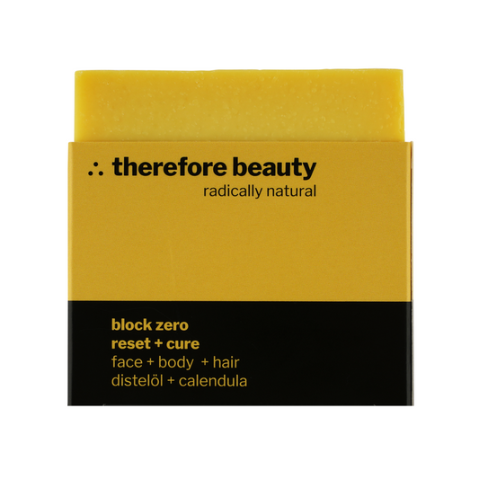 Productfoto: therefore beauty block zero – natuurlijke zeep met goudsbloem