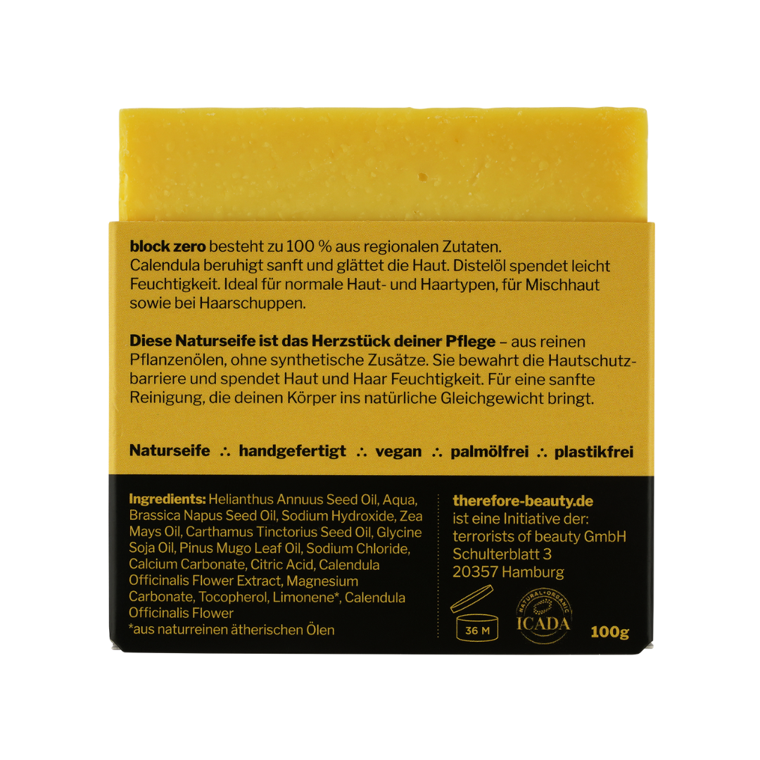 Ürün görseli: therefore beauty block zero – aynısefalı sabun