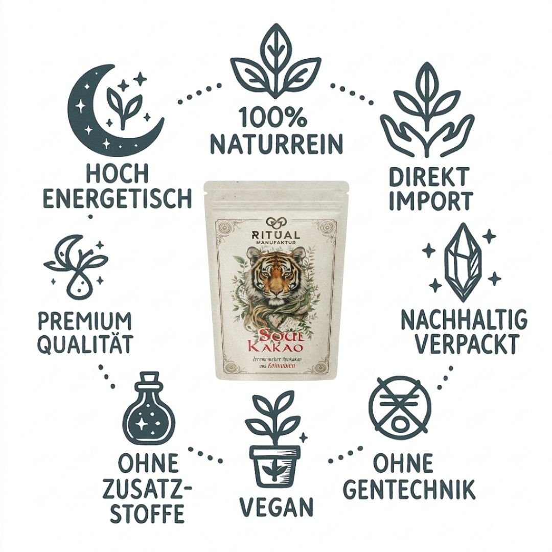 Soul Zeremonie-Kakao im ruhigen Ritualambiente