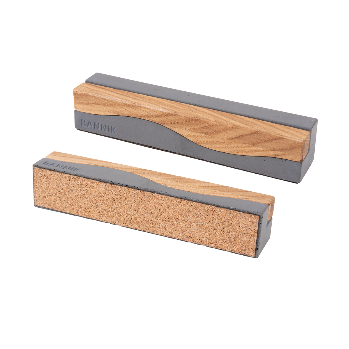 SteinKunstWerk Homeoffice-Geschenkset – Bestandteil Egersund in dunkelgrau aus Beton und Eichenholz, Originalfoto Bannik Design