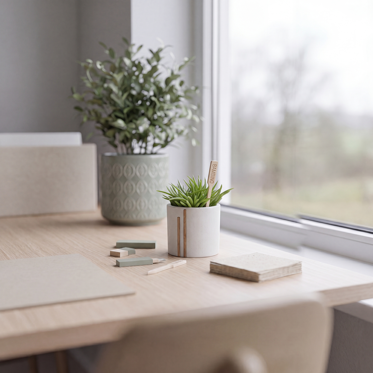 Bannik Design Lomvika – Stiftehalter aus Beton und Holz, Produktansicht 12
