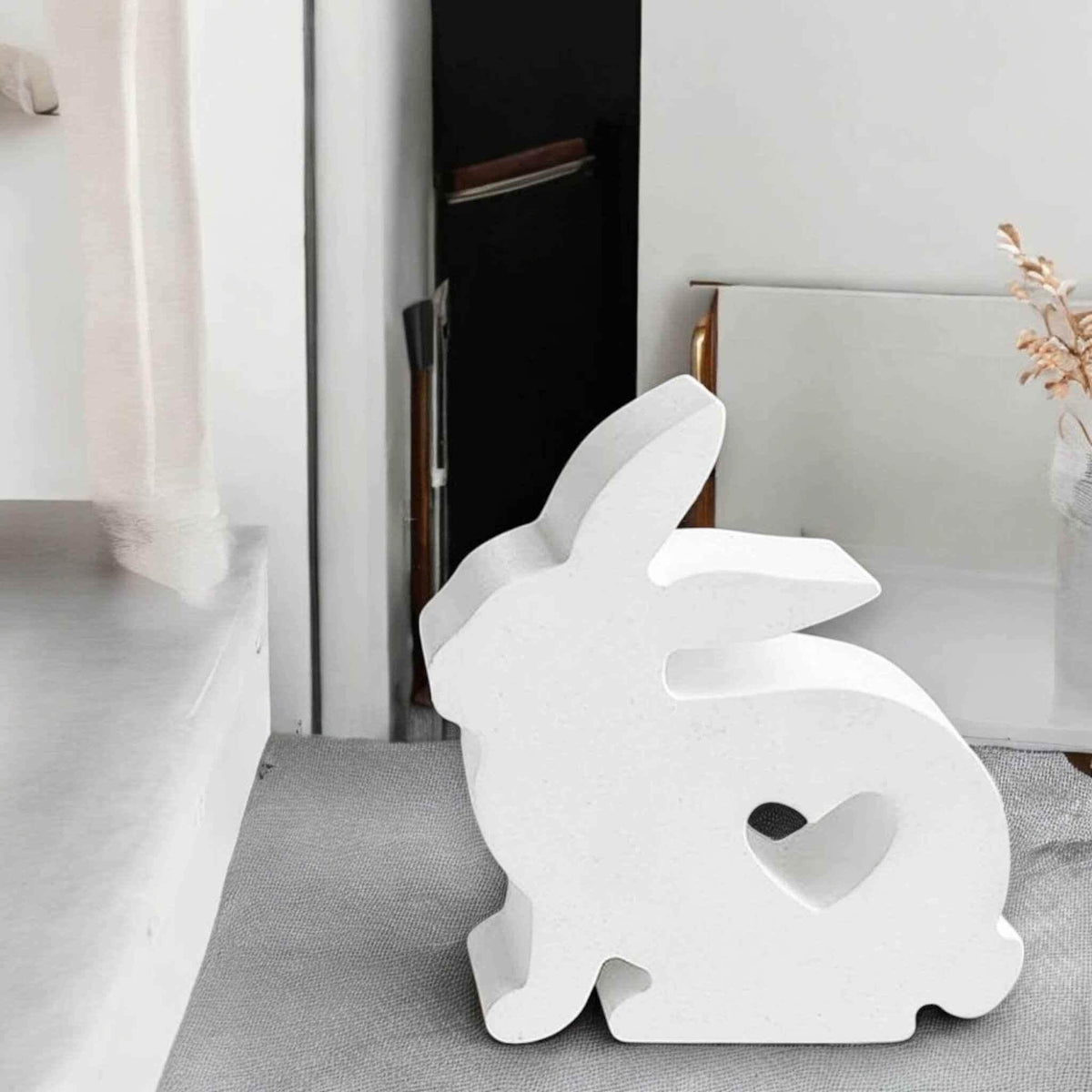 Charmanter sitzender Osterhase - by SteinKunstWerk | HE aus nachhaltiger Herstellung