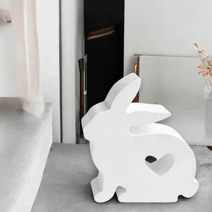 Charmanter sitzender Osterhase - by SteinKunstWerk | HE aus nachhaltiger Herstellung