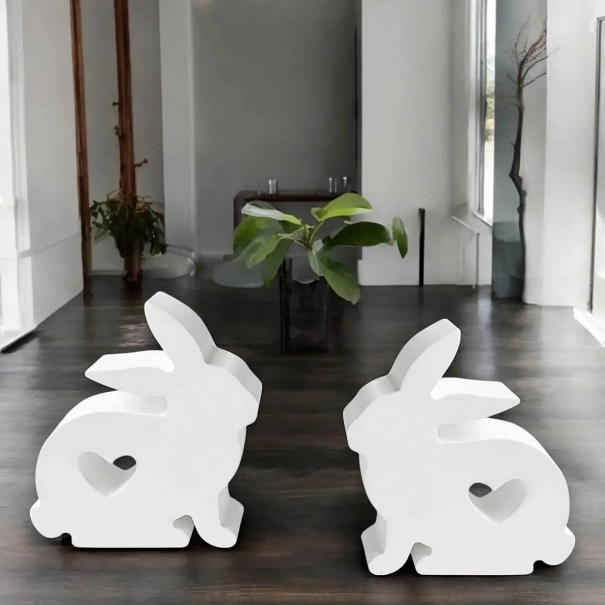 Charmanter sitzender Osterhase - by SteinKunstWerk | HE aus nachhaltiger Herstellung