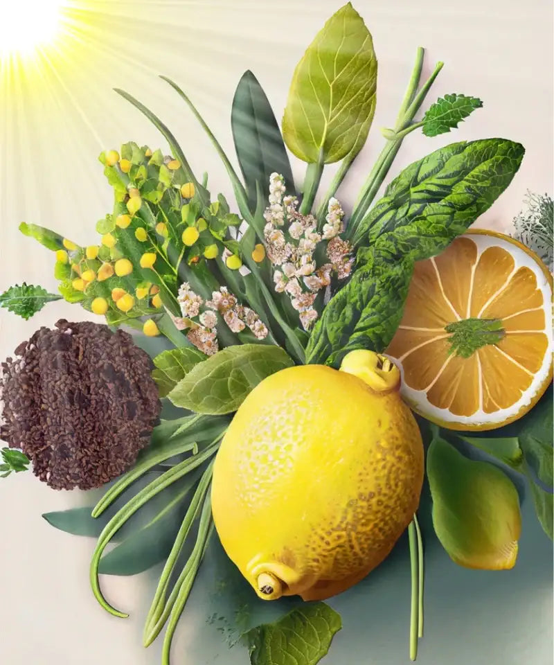Bio ätherisches Öl „Sunshine in a Bottle“ – Sonnige Frische & neue Energie - by SteinKunstWerk | Autoduft aus nachhaltiger Herstellung