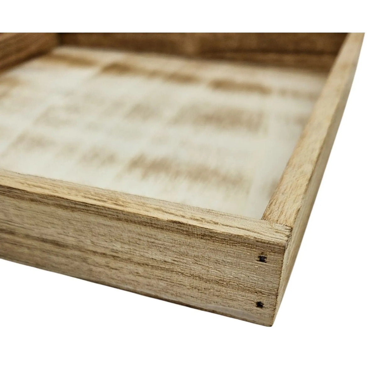 Dekotablett aus Holz – Braun, bis 26 cm