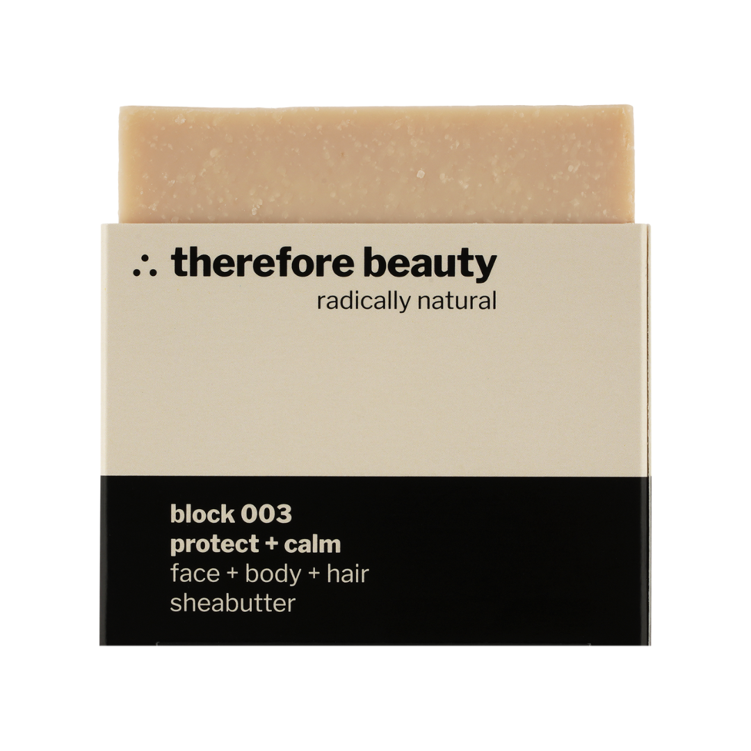 Set bileşeni: therefore beauty block 003 – shea yağlı sabun, 100 g
