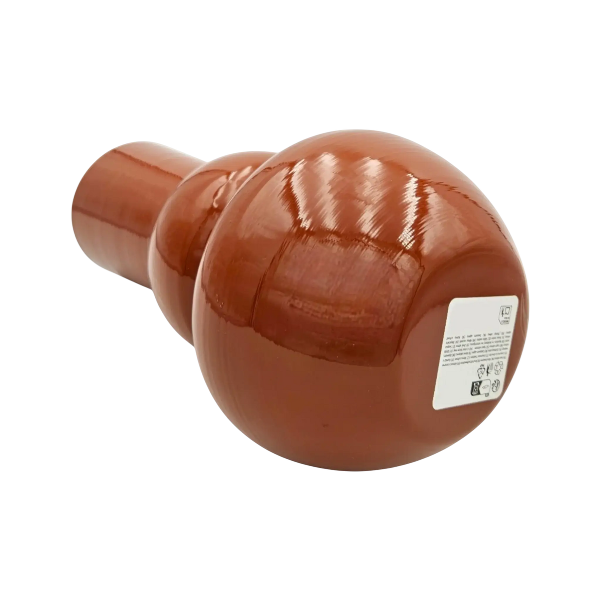 Metallvase – 30 cm in Beige oder Terrakotta