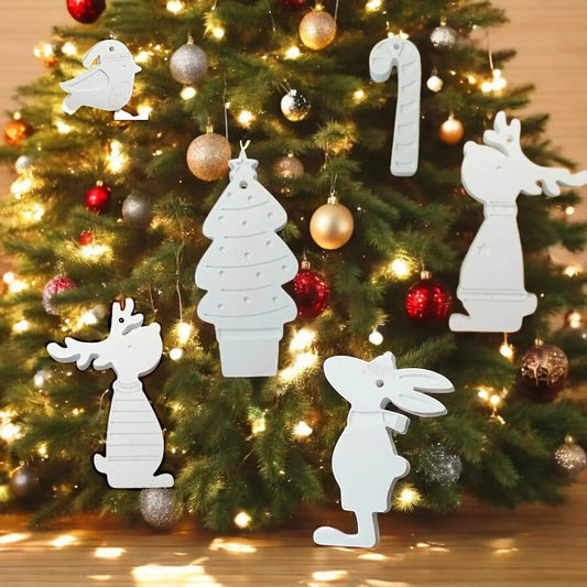 Handgefertigte Weihnachtsanhänger für Baum, Advent und Geschenke