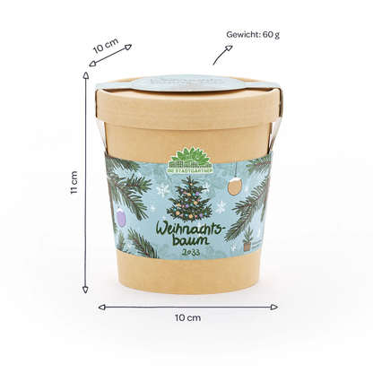Weihnachtsbaum 2033 Anzuchtset mit Becher und Zubehör für die Fichtenanzucht