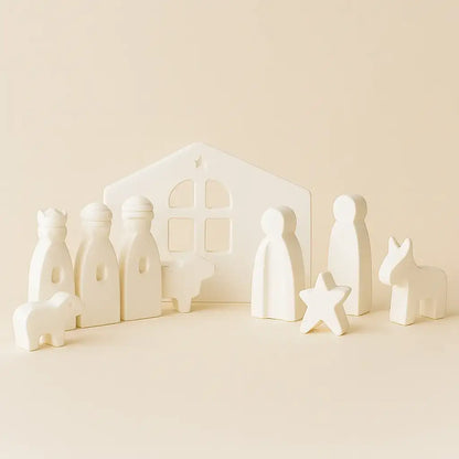 Kleine Weihnachtskrippe von SteinKunstWerk für stilvolle Wohnatmosphäre und bewusste Momente